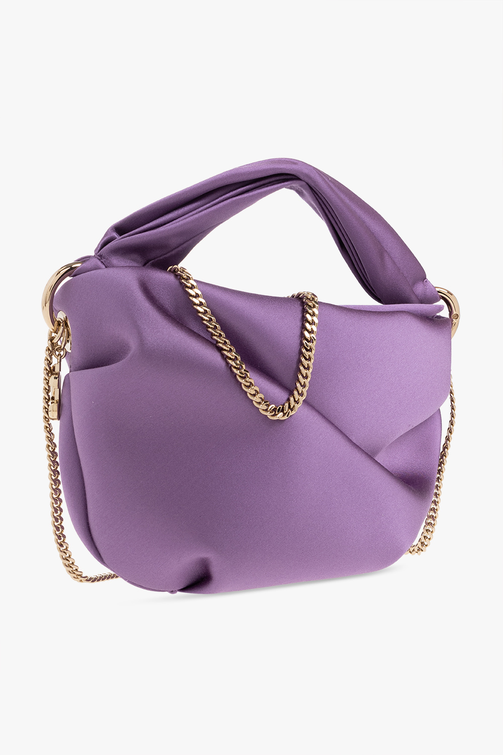 【きれいめファッション51選】上品さと清潔感をキープし Purple 'Bonny' satin shoulder bag Jimmy Choo - carried Dolce トップス